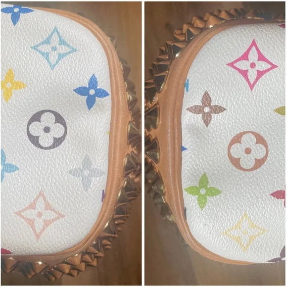 🏆LV Takashi Murakami Chrissie MM multicolor bag, Brass chain straps Limited Edt - Picture 13 of 14